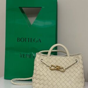 Bottega Veneta Ivory Woven Bag